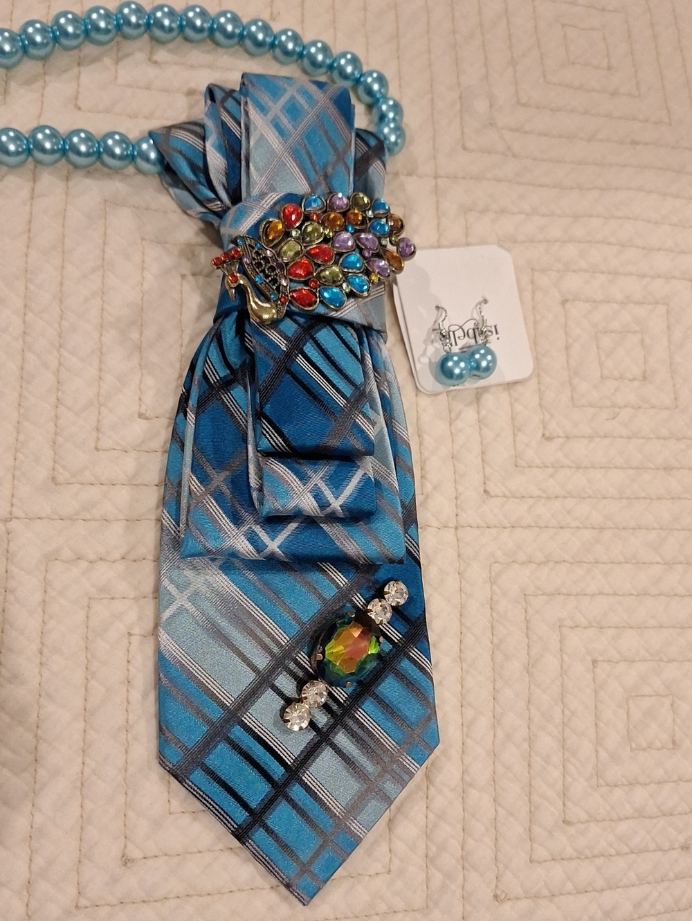 Van Heusen Upcycled Necktie Necklace